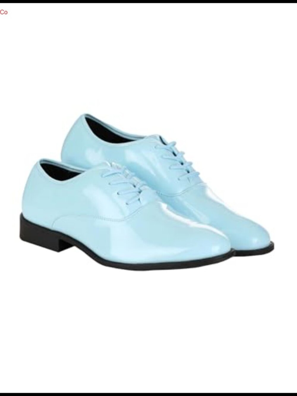 Men's Faux Patent Leather Tuxedo Shoes Lace-Up Round Toe Padded Insole